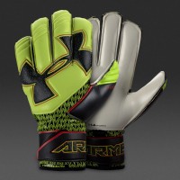 Sarung Tangan Kiper Under Armour Desafio - High-Vis Yellow/Black/Bl