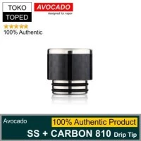 Authentic Avocado SS + Carbon Steel 810 Drip Tip | tfv8 driptip goon