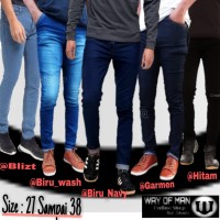 CELANA JEANS PRIA SLIMFIT THIN CUT || CELANA JEANS PENSIL