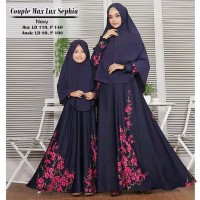 MODEL BARU COUPLE Gamis Ibu dan Anak Warna Putih Gamis Syari Gamis Mo
