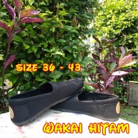 Sepatu Slip On / Hitam Polos / wakai
