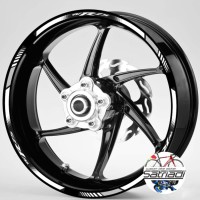 Stiker Velg Sticker Decal Motor Yamaha YZF R25 Putih