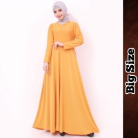 9715 Gamis Jersey Jumbo XXL/ Gamis Busui Rok Payung /Baju Gamis Wanita
