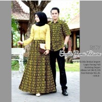Setelan Batik Couple Gamis Batik Sarimbit Remaja Terbaru DKB10