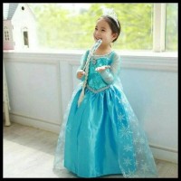 SALE Baju Dress/ Gaun Baju anak Frozen /gaun pesta/ Gaun barbie DISKON