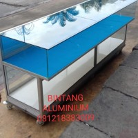 Etalase handphone kaca 8mili 200x88x60