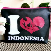 Pouch / Tas Kosmetik I love Indonesia