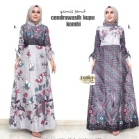 Gamis Batik Wanita Muslim Terbaru / Gamis Batik Kombinasi