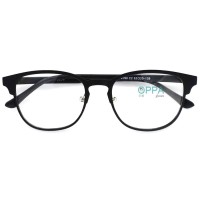 Frame Kacamata Korea Pria Wanita OPPA OP50 FBL Hitam Gold Minus