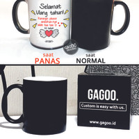 ORIGINAL - Kado Ulang Tahun Unik | Mug Bunglon Magic - Love Wing