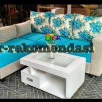 Sofa L minimalis, sofa bed lantai & reclining, sofa L bed