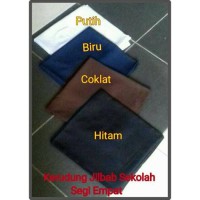 Limited Kerudung sekolah Segi empat katun polino neci