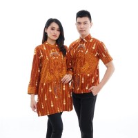 Batik Couple Lapis Trikot CPT139 Baju Pria Wanita Kantoran Premium