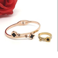Gelang Set Cincin LV F42 titanium premium Bisa Beli Terpisah Gelang j