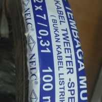 Kabel Tweeter Walet NELC 2 x 7 / 0,31 TF 100 meter Hitam Putih 2x7