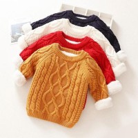 Promo Anak Laki-laki Perempuan Bayi Pakaian Beludru Rajutan Cardigan