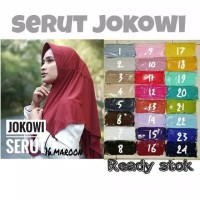 PROMOSI MURMER 1KG=(10 pcs) JILBAB INSTAN ADIBA serut Jokowi polos mur