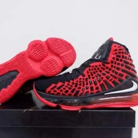 sepatu basket murah lebron 17 red black