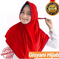 Jilbab Instan Serut Jokowi Warna Merah Cabai