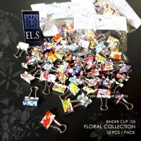 Binder Clip 105 Floral Collection
