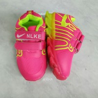 sepatu anak perempuan import nike shoes pink neon fashion girl murah