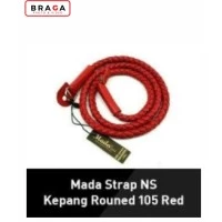 Mada Neck Strap Kepang Rounded 105cm Red