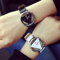 Jam Tangan Wanita Kulit Hollow Geneva Korea Jam Tangan Cewek Import