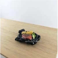 Magnet Kulkas Clay Miniatur Steak