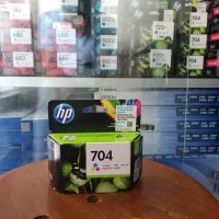 Promo Tinta Hp 704 Colour Original