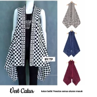 VEST BATIK CATUR. ATASAN OUTER BATIK
