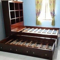 Dipan anak double bed jati jepara
