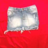 rok pendek wanita jeans