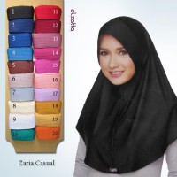 ELZATTA Hijab Kerudung Jilbab Instan Bergo Zaria Casual Asli Terbaru