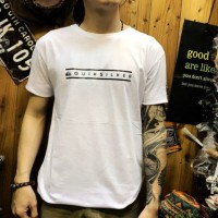 BAJU KAOS PRIA COWOK MOTIF TERBARU QUIKSILVER WHITE BLACK RED