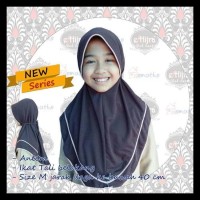 TERBARU JILBAB INSTAN SEKOLAH DAN PRAMUKA SIZE M - PUTIH