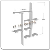 Jual Rak  Dinding  Minimalis  Hiasan Kamar  Dekorasi Ruangan Rumah Serbaguna Hitam Kota Pasuruan 