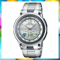 DISKON CASIO STANDARD JAM TANGAN PRIA SILVER AW 82D 7AVDF