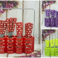 sendok polkadot set