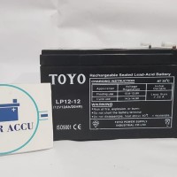 AKI SELIS TOYO 12V12AH BATERAI KERING