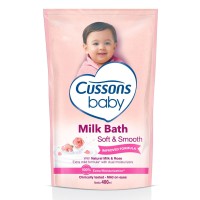 Jual Cussons Baby Milk Bath Soft & Smooth Pouch 400ml