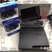 PS 3 Slim Cfw Hdd 250GB - Hitam (Rekondisi)