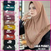 Jilbab Instan Laila Plisket Murah