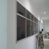 Jual Pasang Sekat Partisi Kantor Pakai Gypsum/PVC+Kusen Pintu Alumuium