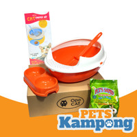 Jual Cat Starter Kit Bak pasir kucing Toilet kucing Jual Cat Starter Kit Bak pasir kucing Toilet kucing