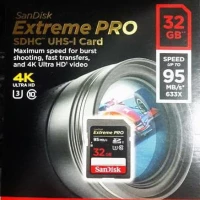 Sandisk SDHC Extreme Pro 32GB (95 Mb/s)