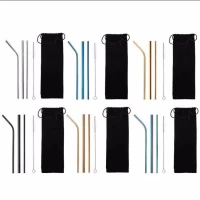 sedotan stainless ( Rainbow )