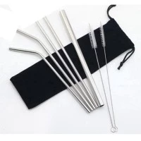 Sedotan Stainless ( Silver )