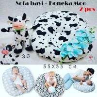 Sofa bayi dan boneka sepaket isi 2 pcs