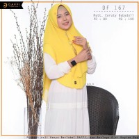 Hijab Jilbab instan premium khimar DAFFI Df167 dua layer Gold