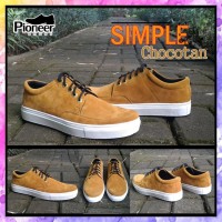 HOT - SEPATU CASUAL PRIA - SIMPLE CHOCOTAN SIZE 40 SD 44